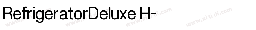RefrigeratorDeluxe H字体转换 RefrigeratorDeluxe H字体转换